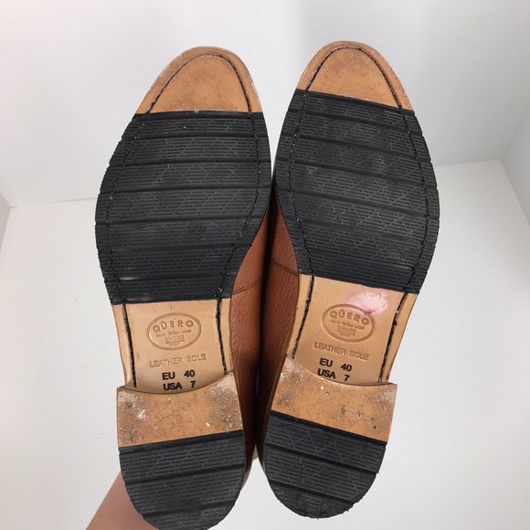 Quero Leather Handmade Shoes The Madison Glove Brown Pattered Loafer main image 6